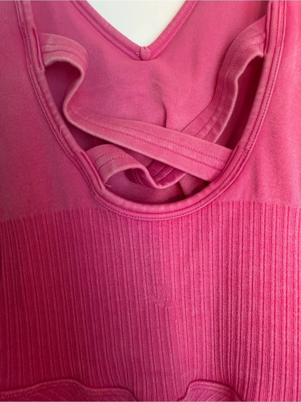 JoyLab Pink Seamless V-Neck Romper